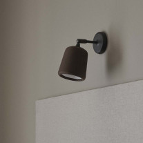 Smoked Oak New Works Material Wall Lamp