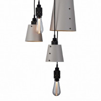 Buster + Punch Hooked 6.0 Mix Chandelier - Stone & Smoked Bronze with Crystal Bulb