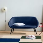 HAY Matin Wall Light White Beside Sofa