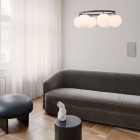 Nuura Miira 6 Circular Pendant Dark Grey/Opal White