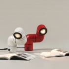 Santa & Cole Tatu LED Table/Wall Light Red and White