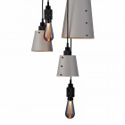 Buster + Punch Hooked 6.0 Mix Chandelier - Stone & Smoked Bronze with Smoked Bulb