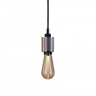 Buster + Punch Heavy Metal Pendant - Steel with Gold Bulb