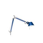 Artemide Tolomeo Micro Table Lamp Clamp Anodised Blue