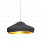 Marset Pleat Box LED Pendant Light Black Gold 36