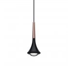 Lodes Rain LED Pendant Matte Black 9005 Structure/Rose Gold