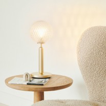 Nuura Miira Table Lamp Brass/Optic Clear