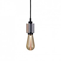 Buster + Punch Heavy Metal Pendant - Steel with Gold Bulb