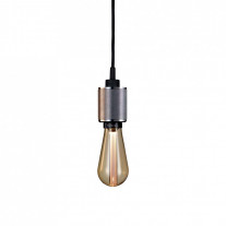 Buster + Punch Heavy Metal Pendant - Steel with Gold Bulb