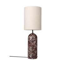 Gubi Gravity XL Floor Lamp High Maroon Marble Canvas