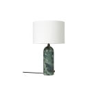 Gubi Gravity Table Lamp Emerald Marble White Small