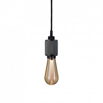 Buster + Punch Heavy Metal Pendant - Gunmetal with Gold Bulb