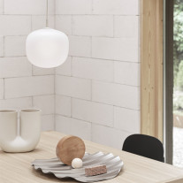 White 25cm Muuto Rime Pendant