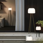 Nordlux Kettle To Go 36 Floor Lamp White/Wood, Kettle To Go 22 Floor Lamp White/Black Metal, Kettle To Go 22 Table Lamp White/Wood and White/Black Metal