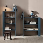  Ferm Living Arum LED Portable Lamp Blue on Shelves