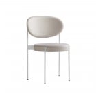 Verpan Series 430 Chair White Leather White Frame 