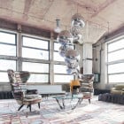 Chrome Tom Dixon Melt LED Pendant 