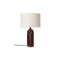 Gubi Gravity Table Lamp Maroon Marble Canvas Small