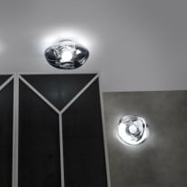 Chrome Tom Dixon Melt Surface LED Light in Situ