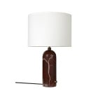Gubi Gravity Table Lamp Maroon Marble White Large
