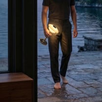Louis Poulsen PH 1/1 Portable LED Lamp Lifestyle Walking 2