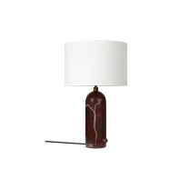 Gubi Gravity Table Lamp Maroon Marble White Small