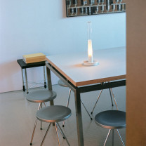 Santa & Cole Sylvestrina LED Table Lamp White on Table