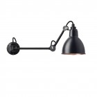 DCW éditions Lampe Gras 204 L40 Wall Light Black/Copper Interior