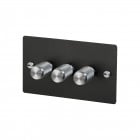 Buster and Punch 3G Dimmer Switch Black/Steel