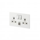 Buster and Punch 2G USB Socket White