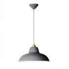 Anglepoise Original 1227 Midi Wide Brass Pendant Grey