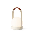 Audo Copenhagen Carrie Leather LED Portable Lamp - Ivory
