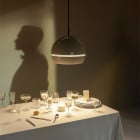 Santa & Cole Fontana Pendant Above Dining Table