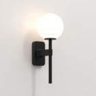 Astro Tacoma Single Wall Light Matt Black Glass Shade