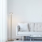 Nuura Blossi LED Floor Lamp Nordic Gold/Clear