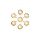 Nuura Liila Star Wall/Ceiling Light Nordic Gold/Optic Clear