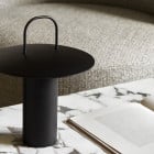 Black Audo Copenhagen Ray LED Portable Table Lamp