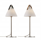 Design For The People  Strap Table Lamp Nickel