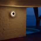 Marset Ginger C LED Outdoor Wall Light by a Pool