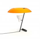 Astep Model 548 LED Table Lamp Orange/Burnished Brass