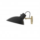 Astep VV Cinquanta Wall Light Black/Brass with Switch