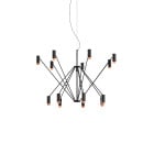 Marset The W LED Suspension Black Terracotta