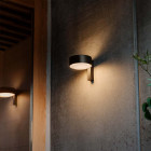 Black Marset Plaff-On! LED Outdoor Wall Light