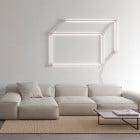Axolight Poses LED Ceiling/Wall Light System in Living Room
