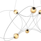 DCW editions Munari 6 LED Suspension Light Black Close Up