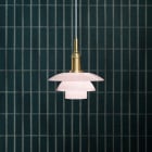 Louis Poulsen 3/3 Pale Rose Pendant on dark background