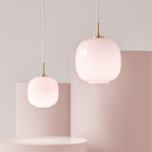 Louis Poulsen VL 45 Radiohus Pale Rose Pendant both sizes