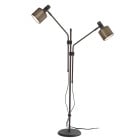 Bert Frank Riddle Double Floor Lamp Dark Bronze
