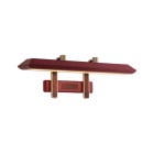 Bert Frank Rinato LED Long Wall Light Brushed Brass Red