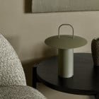 Audo Copenhagen Ray LED Portable Table Lamp - Dusty Green